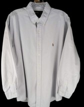 Ralph Lauren Mens Shirt Size 17-33 Striped Button Down Long Sleeve Yarmouth 100% - £9.34 GBP