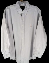 Ralph Lauren Mens Shirt Size 17-33 Striped Button Down Long Sleeve Yarmouth 100% - £9.49 GBP