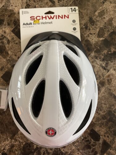 Schwinn Pathway Adult Bicycle Helmet with Removable Visor, ages 14+, White Bike - $26.72