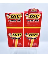 Vintage Bic Pen Round Stic Black Fine Point (2) Boxes of pens~22 total 1... - €30,86 EUR