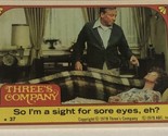 Three’s Company trading card Sticker Vintage 1978 #37 Norman Fell Audra ... - £1.95 GBP