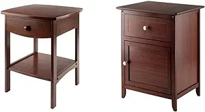Wood Eugene Accent Table, Walnut &amp; Wood Claire Accent Table, Walnut - $214.99