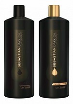 Sebastian Dark Oil Lightweight Shampoo &amp; Conditioner 2 x 33.8 oz / Liter DUO - £34.66 GBP