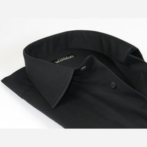 Mens Mondego 100% Cotton Dress Formal Classic shirt Long Sleeves sn300 black New image 2