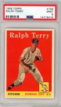 1958 Topps Ralph Terry #169 PSA 9 P1294 - £360.86 GBP