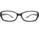 Ralph Lauren Eyeglasses Frames RL6044 5001 Black Gold Cat Eye Round 53-1... - $55.88