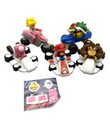Mario Kartz Happy Meal Toy Lot of 5 Mario Mushroom Peach &amp; Donkey Kong B... - $22.38 CAD