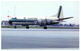 Eastern Airlines Lockheed L 188 Electra Airplane Postcard - £6.19 GBP