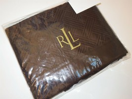 1 Ralph Lauren SUITE LATTICE QUILT Standard Sham Chocolate Brown NIP - $47.95