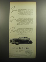 1951 Jaguar Mark VII Car Advertisement - Grace Space Pace - £14.54 GBP