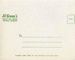 Al Green&#39;s Menu Willow Run Airport Ypsilanti Michigan 1957 - £60.58 GBP