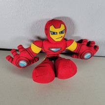 Iron Man Bean Bash Stuffed Toy Marvel Superhero Squad 6&quot; Tall - £7.71 GBP