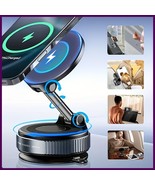 15W Wireless Car Phone Charger Mount | Magnetic Suction | 360° Rotating ... - €25,31 EUR