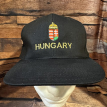 Hungary Hat Cap Black SnapBack Adjustable Embroidered Crest 100% Cotton - $13.99