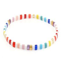 Go2boho Rainbow Bracelet Miyuki Tila Bracelets Women New 2021 Glass Beads Jewelr - £11.24 GBP