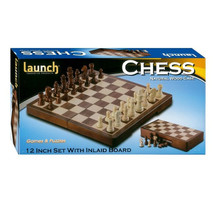 Foldable Launch Chess Wooden Board Set - £68.17 GBP