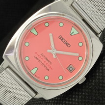 Vintage Seiko Automatic 7005A Japan Mens Date Peach Watch 612-a319017-6 - £38.48 GBP