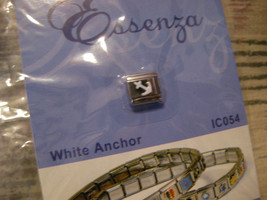 Essenza Italian Charm - Links Together Makes A Bracelet - New - White Anchor - £1.16 GBP