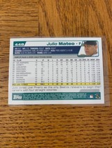 Topps #448 Mariners Julio Mateo (Pitcher) Card    SHIPS N 24 HOURS - £7.32 GBP