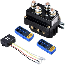 12V 500A Winch Solenoid Relay W/ 2-Pk Remote Control for 6000Lb to 12000Lb Winch - £86.33 GBP