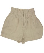 A NEW DAY Women&#39;s Tan Cream High-Rise Linen Pull-On Stretch Shorts Size XS - $6.77 CAD