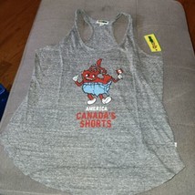 NEW Womens Gray tank top size M for Canada, &quot;America, Canadas shorts&quot; w/... - £7.25 GBP