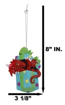 Ruth Thompson Red Dragon In Wrapped Gift Box Christmas Tree Hanging Orna... - £11.95 GBP