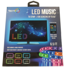 LED Strip Includes Remote &amp; Adhesive Backing 8 Different Colors Tzumi 6.5&#39; FT - £3.89 GBP