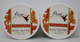 Free by Chandler Farm Cranberry &amp; Mandarian Body Butter 7oz Palm Oil Free 2-Pack - £19.11 GBP