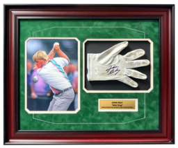 John Daly Signed &amp; Game Played / Worn Golf Glove Framed JSA COA Photo Autograph - £433.43 GBP