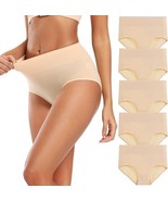 Molasus Women's Cotton Underwear High Waisted Full Coverage Ladies Panties M - $17.00