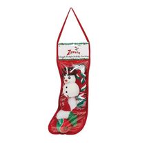 Dog Toy 14&quot; Holiday Christmas Stockings 4 Red Green Play Gift Packs Choose Quant - $18.90+