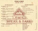 Steak &amp; Bake Menu Citadel Mall Colorado Springs Colorado 1980&#39;s - $13.86