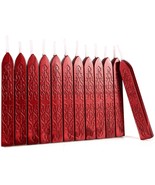 12 Pieces Metalic Red Sealing Wax Sticks With Wicks, Vintage Wax Seal Ki... - £15.73 GBP