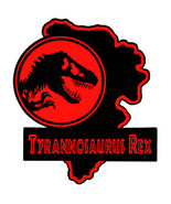 Jurassic Park Map Enamel Pin - T-Rex - £14.78 GBP
