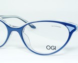 OGI Evolution 9218 1897 Perle Bleu / Azur Lunettes 52-17-140mm Italie - $135.62