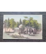 Vintage Albertype Postcard Old Engraving Of Monticello 1926 Hand Colored  - £10.24 GBP