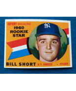 1960 TOPPS BASEBALL SPORT MAGAZINE ROOKIE STAR BILL SHORT #142 (NM) - $20.94 CAD
