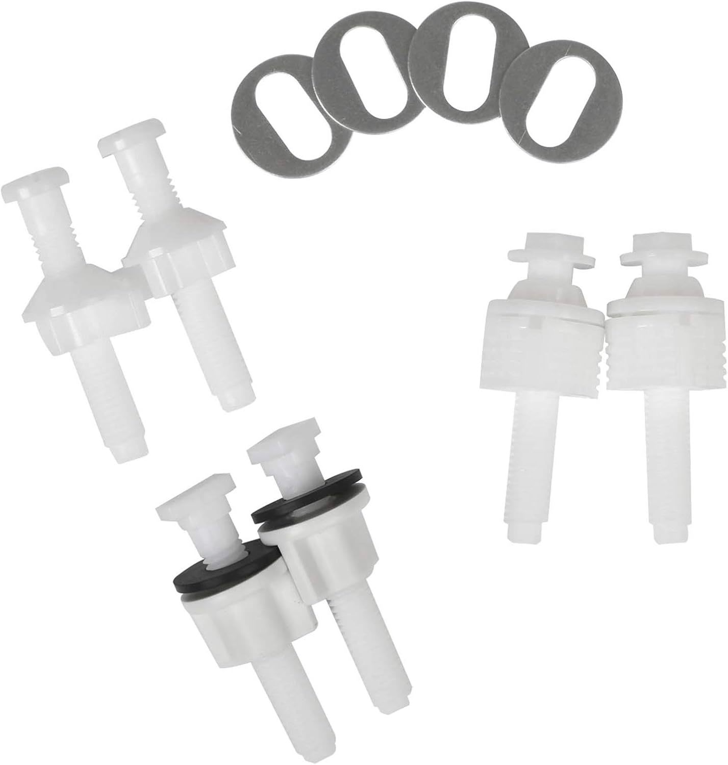 Hibbent Universal Toilet Seat Hinge Bolt Screw For Top Mount Toilet Seat... - $26.99