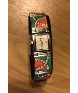 NEW VICTORIA WIECK ENAMEL CRYSTAL WOMEN&#39;S WATCH-VERY RARE HARD TO FOUND - £39.10 GBP