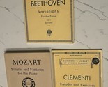 Lot3 Unique Classical Piano Sheet Music Books Slightly Advanced Solo MOZART - £21.76 GBP