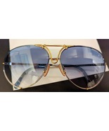 PORSCHE DESIGN 5623A "GRAIL" SUNGLASSES 24K GOLD BLUE GRADIENT 912 930 9... - $315.00