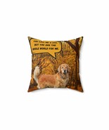  Golden Retriever Spun Polyester Square Pillow  for Dog Lovers, Pet Owne... - $653.85 MXN+