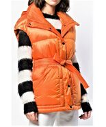 Perfect Moment Women's Luxury Ski-wear Hooded Belted Vest Size -L Orange - $287.08