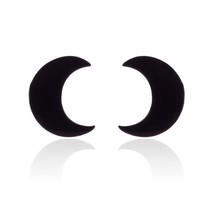 New Fashion Stud Earrings For Women Jewelry Stainless Steel Black Star Heart Geo - £6.75 GBP