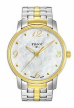 NEW Tissot T0522102211700 Women&#39;s T-Round White Mother of Pearl Dial 2Tone Watch - £291.90 GBP