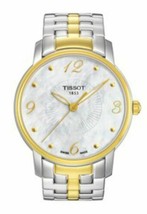 NEW Tissot T0522102211700 Women&#39;s T-Round White Mother of Pearl Dial 2Tone Watch - £288.48 GBP