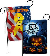 Creepy Pumpkins - Impressions Decorative Support Our Troops Garden Flags Pack GP - $30.97