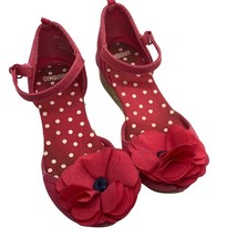 Gymboree Poppy Red Sandals Little Girls Sz 8 - £10.74 GBP