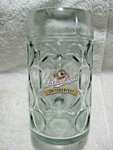 Collectible LINENKUGEL&#39;S OKTOBERFEST Large Dimpled Glass Beer Mug- - $23.95